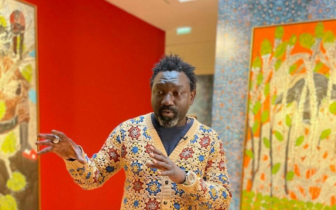 Visite privée de l’exposition Kaïdara d’Omar Ba à la Galerie Templon