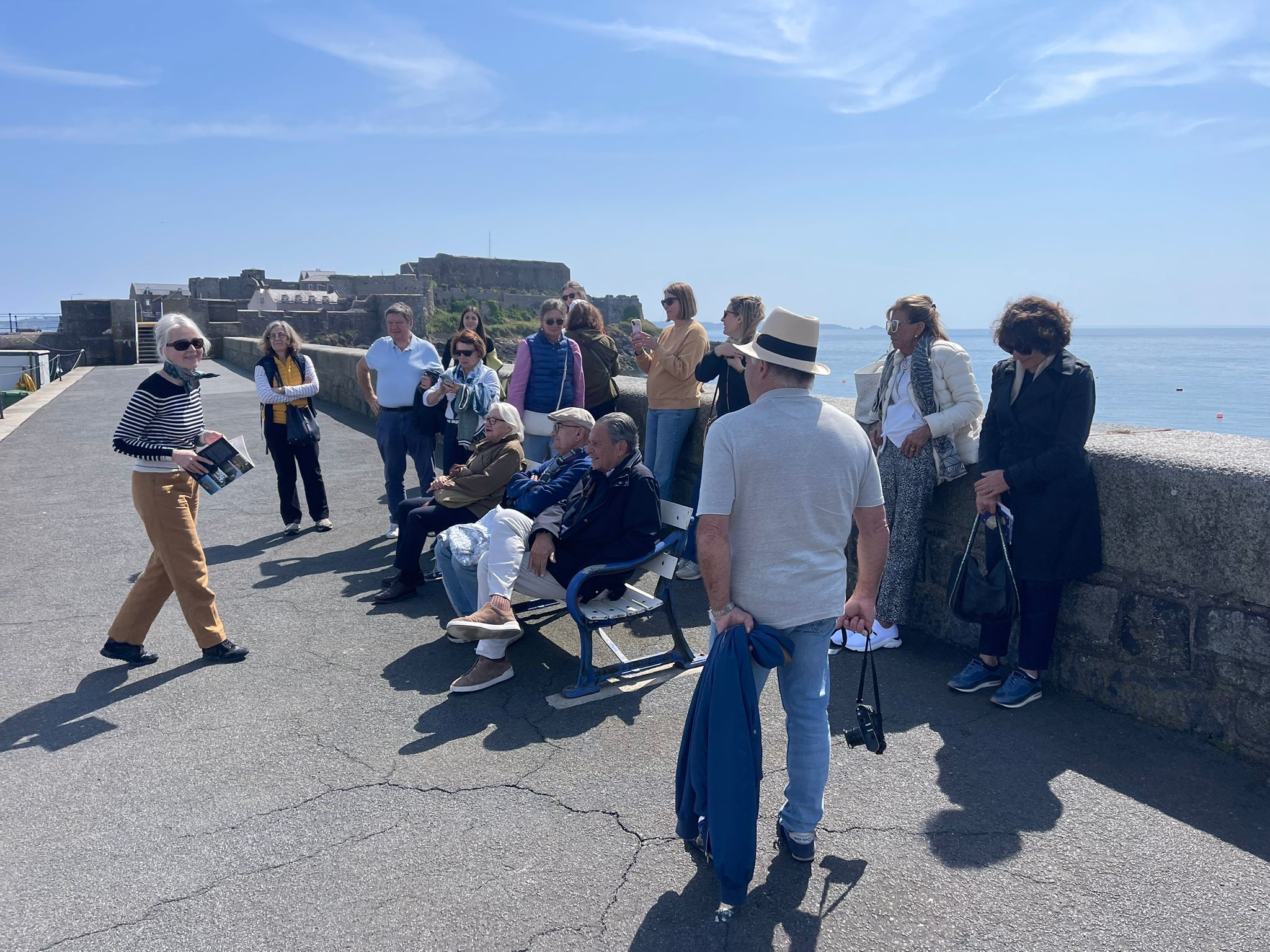 Notre groupe à Castle Cornet Notre groupe à Castle Cornet